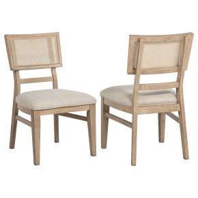 Coaster Fine Furniture 109382 Kailani - Radio Weave Cane Dining Side Chair (Set of 2) - Beige Oak