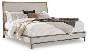 Benchcraft® B622B2 Tomtyn - Queen Upholstered Bed - Light Brown