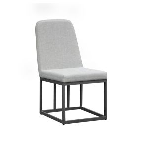 Intercon NV-CH-380C-MCA-RTA Navarro - Outdoor Dining Upholstered Side Chair - Mocha