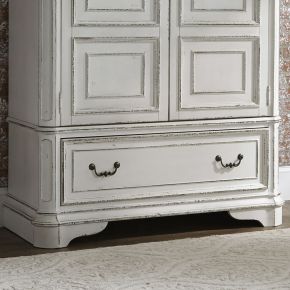 Liberty Furniture 244-BR46B Magnolia Manor - Armoire Base - White
