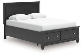 Ashley Furniture B687B17 Ashley Furniture B687B17 Lanolee - Queen Panel Storage Bed - Black