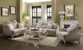 ACME 56050 Chelmsford - Sofa - Beige Fabric & Antique Taupe