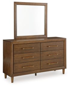Signature Design by Ashley® B615B1 Lyncott - Dresser And Mirror - Brown
