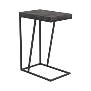 CoasterEveryday 931156 Carly - Expandable Engineered Wood C-Shaped Side Table - Gray