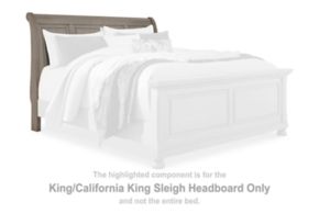 Signature Design by Ashley® B733-78 Lettner - King/Cal King Sleigh Headboard - Light Gray