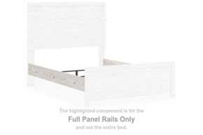Signature Design by Ashley® B1190-86 Gerridan - Full Panel Rails - White / Gray