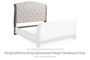 Signature Design by Ashley® B944-58 Ardenfield - King/California King Upholstered Sleigh Headboard - Light Brown