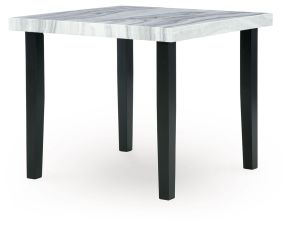 Ashley Furniture PCD571-13 Mervannie - Square Dining Room Counter Table - Gray / Black
