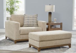 Signature Design by Ashley® 48902/23/14 Parklynn - 2 Pc. - Chair And A Half, Ottoman - Desert