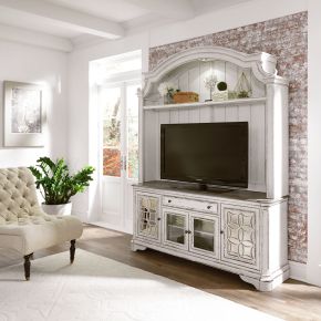 Liberty Furniture 244-ENT-ENC Magnolia Manor - Entertainment Center - White