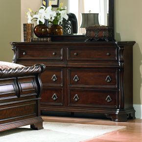 Liberty Furniture 575-BR31 Arbor Place - 8 Drawer Double Dresser - Brownstone