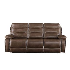 ACME 55420 Aashi - Sofa - Brown Leather-Gel Match