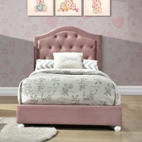 ACME 30820T ACME 30820T Reggie - Twin Bed - Pink Fabric