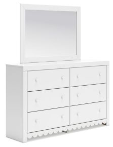 Signature Design by Ashley® B2540B1 Mollviney - White - Dresser And Mirror