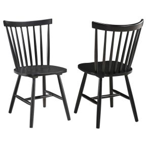 Coaster Fine Furniture 183042 Hollyoak - Windsor Wood Dining Side Chair (Set of 2) - Black