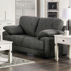 Furniture of America EM6722DG-LV Canby - Loveseat - Dark Gray