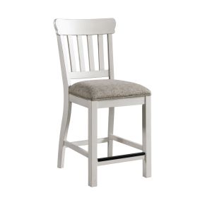 Intercon DK-BS-460C-RFO-K24 Drake - Slat Stool - Rustic White / French Oak