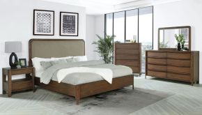 Coaster Fine Furniture 223321Q-S5 Maderia - 5 Piece Queen Bedroom Set - Walnut