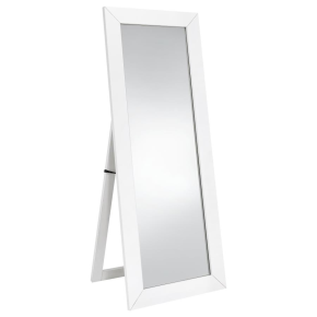 Coaster Fine Furniture 961656 Cadence - Tempered Glass Full Length Mirror - White High Gloss