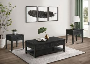 Coaster Fine Furniture 710578-S3 Concord - 3 Piece Coffee And End Table Set Distressed - Java