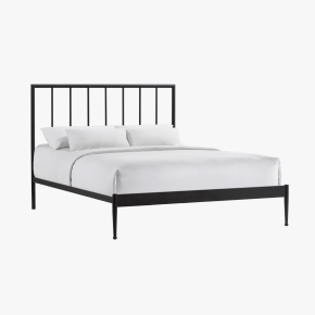 Intercon MB-BR-MODQEN-MTE-C Metal Beds - Modern Queen Metal Bed - Matte Black