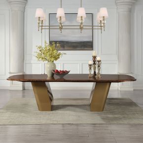 ACME DN60020 Jamonica - Dining Table - Brown / Gold