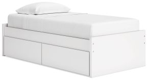 Signature Design by Ashley® EB9630B6 Onita - Twin Platform Bed With 1 Side Storage - White