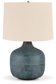 Signature Design by Ashley® L207304 Malthace - Metal Table Lamp - Patina