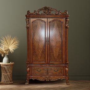 ACME 12147 Dresden - Wardrobe/TV Armoire - Cherry Oak
