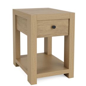 Riverside Furniture 91012 Davie - Chairside Table - Light Brown