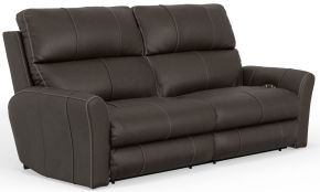 Catnapper 64481-1225/09-3025/09 Fredda - Italian Leather Match Power Zero Gravity Reclining Sofa With Power Adjustable Headrest - Coffee