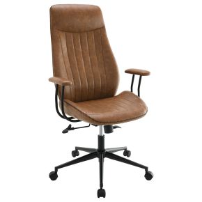 CoasterEveryday 801941 Ranger - Upholstered Adjustable Home Office Desk Chair - Brown