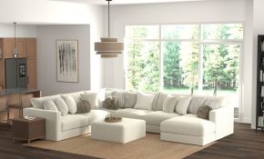 Jackson 2235/36/31/59/76/12-16 Ritzy - 6 Piece Modular Sectional (RSF Chaise) And 1 Included Cocktail Ottoman - Bone