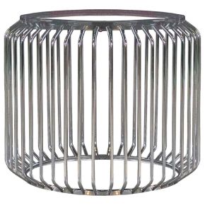 CoasterEssence 193430 Veena - Round Metal Dining Table Base - Chrome