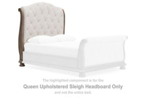 Signature Design by Ashley® B944-57 Ardenfield - Queen Upholstered Sleigh Headboard - Light Brown