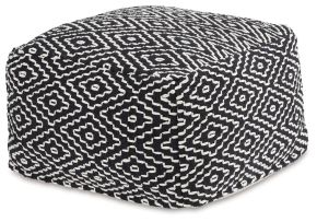 Signature Design by Ashley® A1001058 Jasett - Black / Ivory - Pouf
