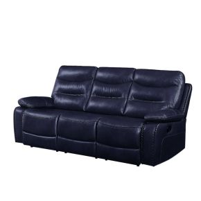 ACME 55370 Aashi - Motion Sofa - Navy Leather-Gel Match
