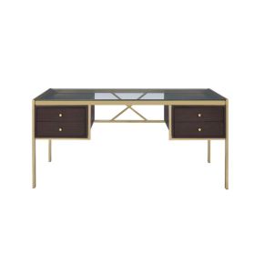 ACME 92785 Yumia - Writing Desk - Gold & Walnut