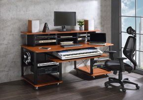 ACME OF00988 Megara - Music Desk - Cherry & Black Finish