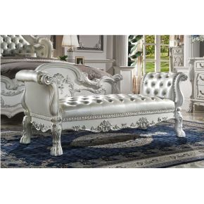 ACME BD01687 ACME BD01687 Dresden - Bench - Synthetic Leather & Bone White