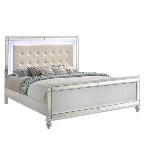 New Classic 02-9698W-100 Valentino - 6/6 King Bed - White