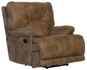 Catnapper 643807-1228/49-1328/49 Catnapper 643807-1228/49-1328/49 Voyager - Fabric Power Lay Flat Recliner - Brandy