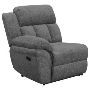 CoasterEssence 609542 Bahrain - Upholstered Motion Loveseat - Charcoal