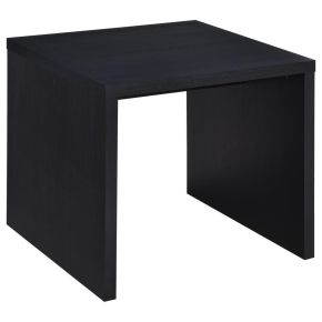 Coaster Fine Furniture 706227 Knapp - Engineered Wood Square Side End Table - Black