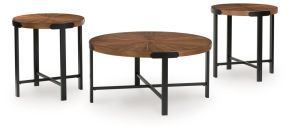 Signature Design by Ashley® T483-13 Crosstrail - Occasional Table Set (Set of 3) - Brown