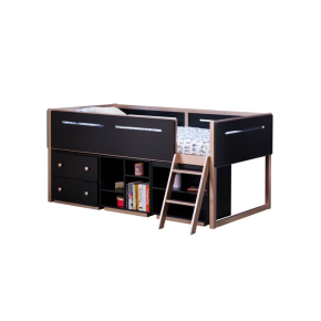 ACME 37984 Prescott - Bookshelf - Black & Rose-Gold