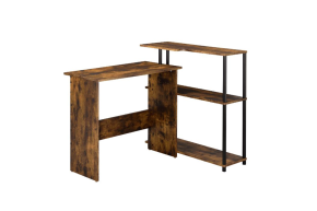 ACME 92750 Ievi - Writing Desk - Weathered Oak & Black Finish