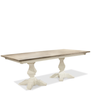 Riverside Furniture 59358-59551 Myra - Double Pedestal Dining Table - Paperwhite
