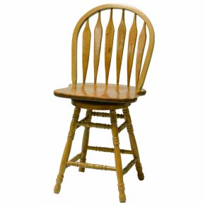 Tennessee Enterprises 5125H 24" Colonial Windsor Swivel Barstool