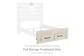 Signature Design by Ashley® B192-84S Cambeck - Full Storage Footboard - Whitewash